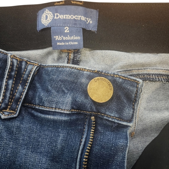 Democracy Absolution Distressed Skinny Jeans Size 2 Blue - Picture 7 of 7